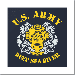 Mod.5 US Navy Deep Sea Diver Combat Posters and Art